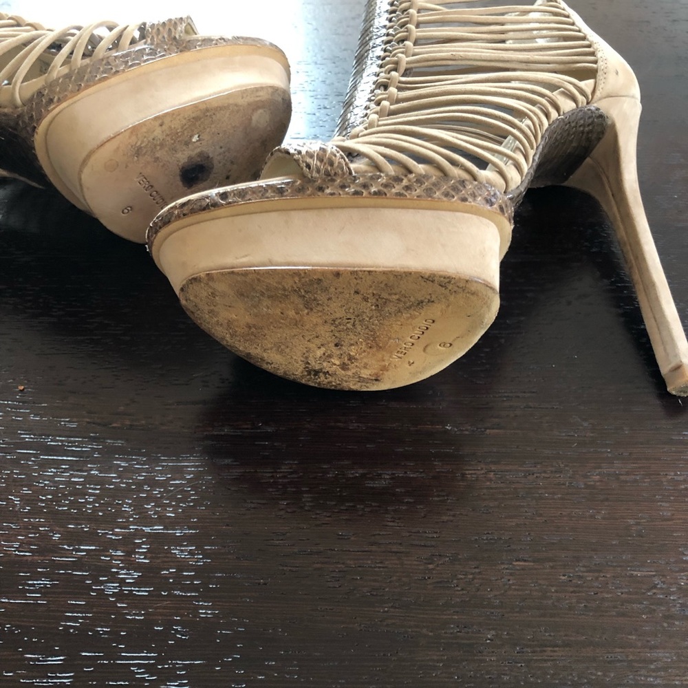 Brian Atwood Python Caged Platform Bootie - Picture 7 of 8
